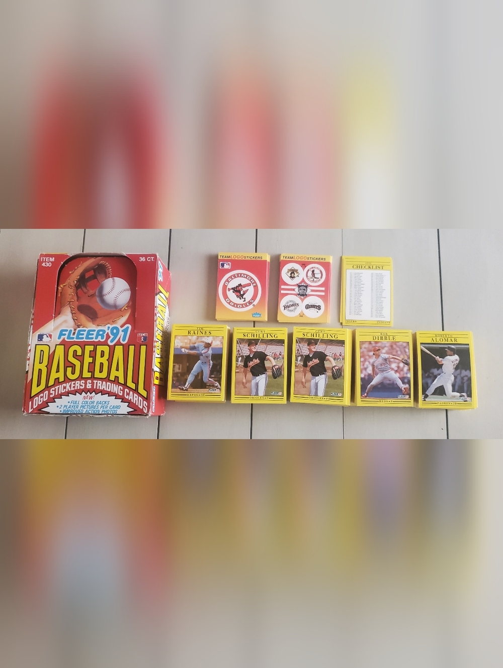 Fleer - 1991 - MLB - Commons Lot - Player Cards & Stickers - Near Mint+ - 500+